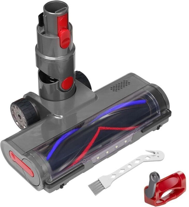 Bürstenkopf für Dyson V7, V8, V10, V11, V15, SV10, SV12, SV14, SV15, Zubehör für Dyson mit 4 LEDs, Auslösesperre, Ersatz...