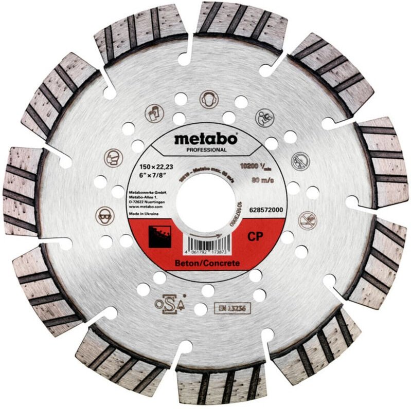 Metabo Diamanttrennscheibe 150x22,23mm, CP, Beton professional