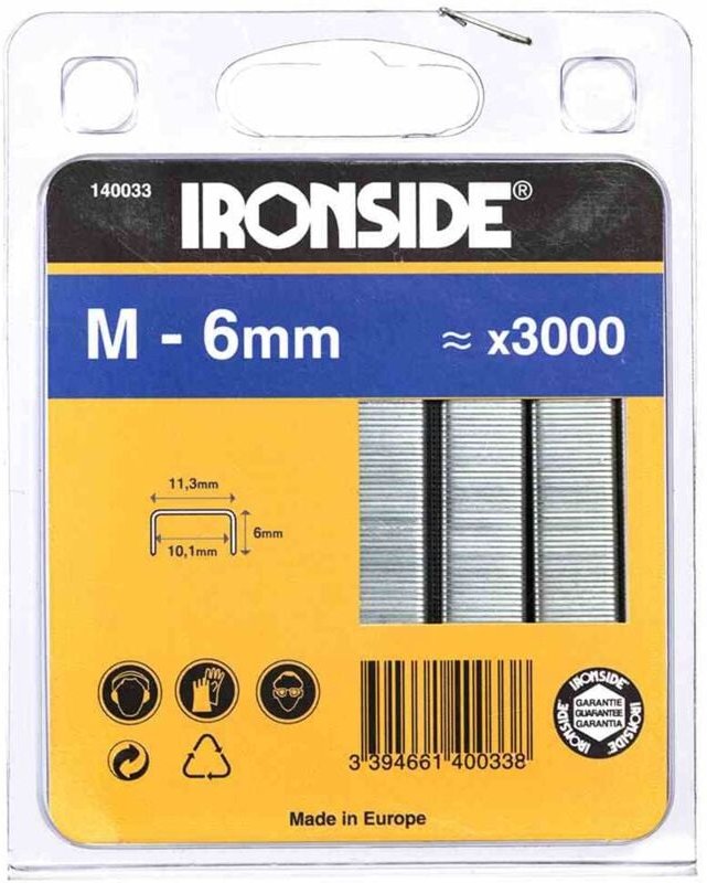 Klammern 6mm Typ m Inhalt: 3000 Stück