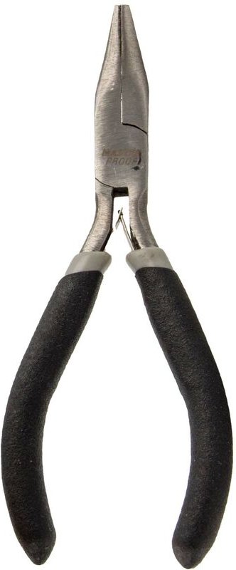 Masterproof Professional - Elektronik - Telefonzange, gebogen, 120 mm, mit Rückstellfeder, tauchisoliert