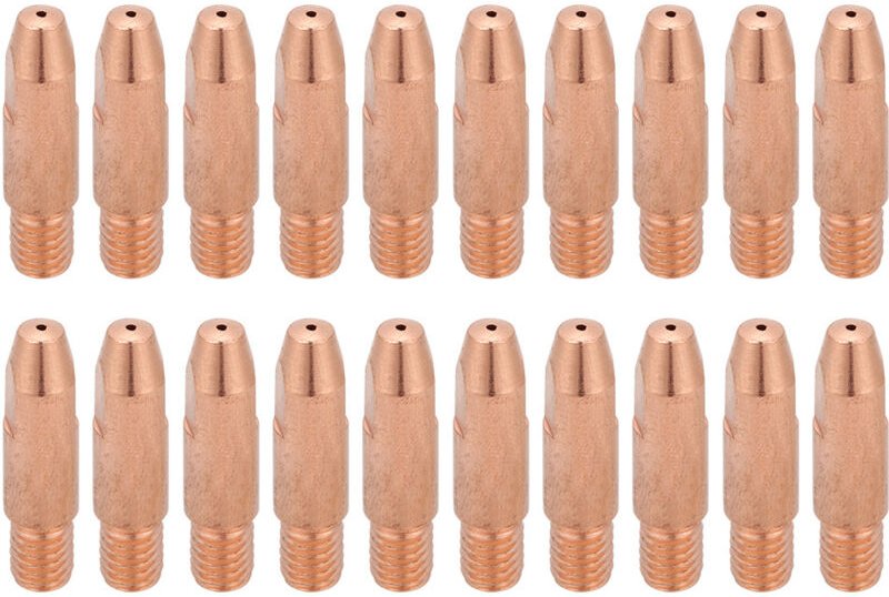 Packung mit 20 Kupferdüsen für Binzel 24KD MIG/MAG-Brenner 0,8/1,0/1,2 mm 0,031/0,039/0,047" (1,0 mm/0,039")
