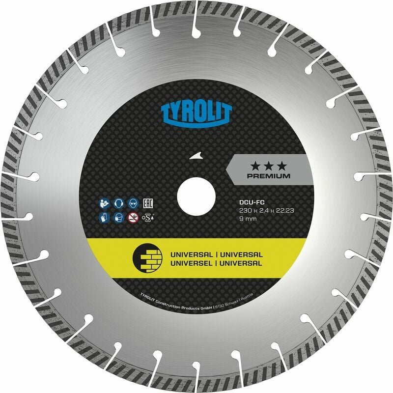 Tyrolit - Diamant-Trennscheibe Premium dcufc 125 x 2.0/10 mm Fast Cut