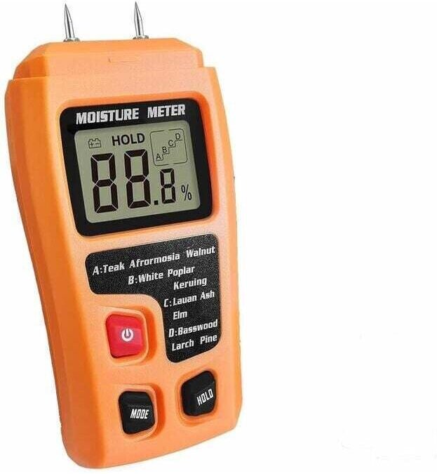 Holzfeuchtemessgerät - Holzfeuchtemessgerät - Für Brennholz, Brennholz, Brennholz - Gelb