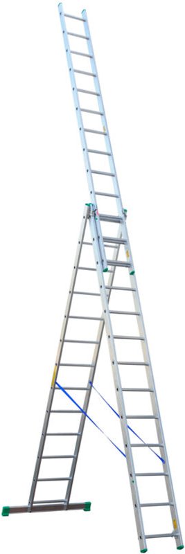 3-Element-Aluminiumleiter 897cm 13+13+13 Sprossen - Dr4213