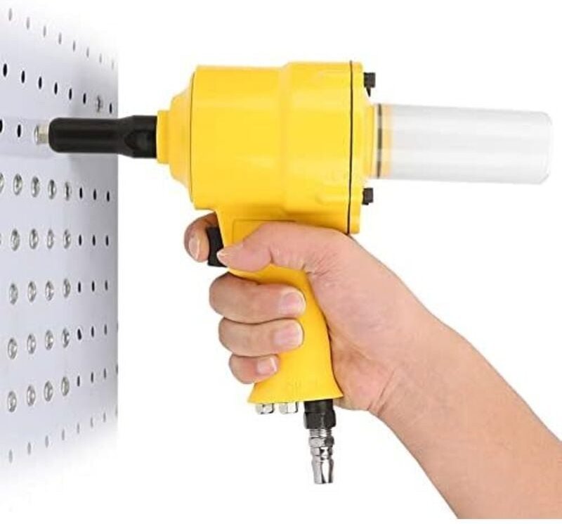 FA802 Pneumatische Nietzange, Nietpistole mit Pistolengriff, pneumatisches Nietwerkzeug 2,4–4,8 mm für Aluminiumnägel/St...