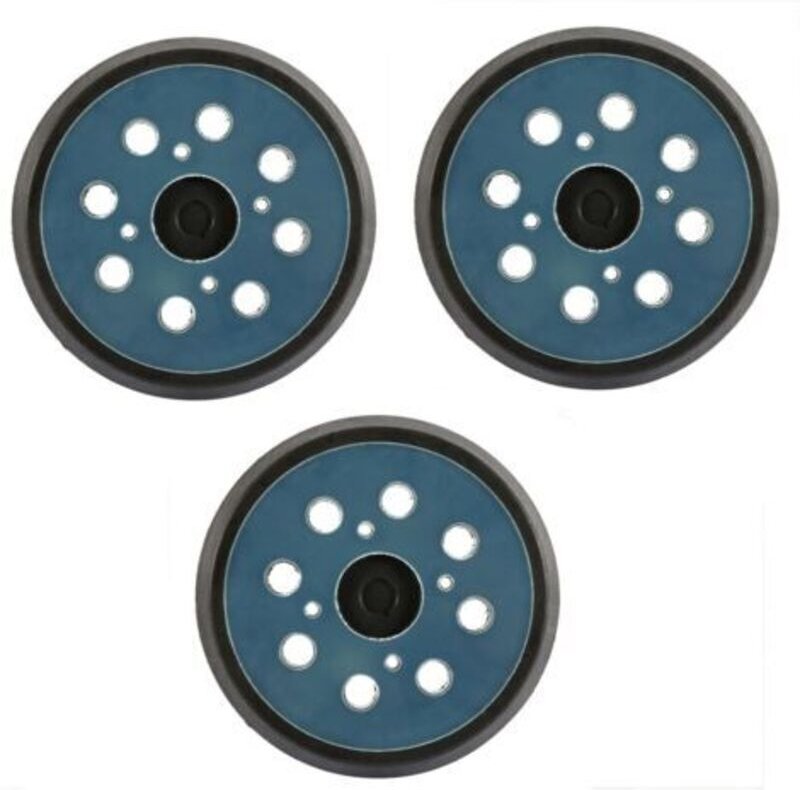 125 mm 8-Loch-Schleifteller mit Klettverschluss für Hochgeschwindigkeits-Exzenterschleifer (3 Stück)