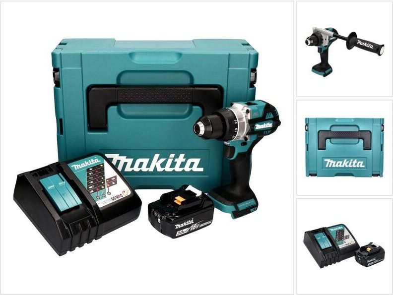 Ddf 486 RF1J Akku Bohrschrauber 18 v 130 Nm Brushless + 1x Akku 3,0 Ah + Ladegerät + Makpac - Makita