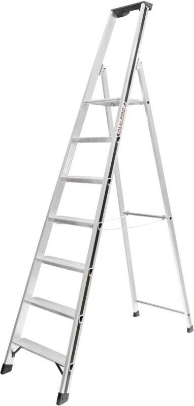 Hymer - Stufenstehleiter 7Stufen Standhöhe 1,58m 7 Stufen Standhöhe 1,58 m