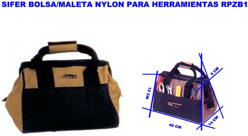 SIFER Nylon-Werkzeugkoffer RPZB1