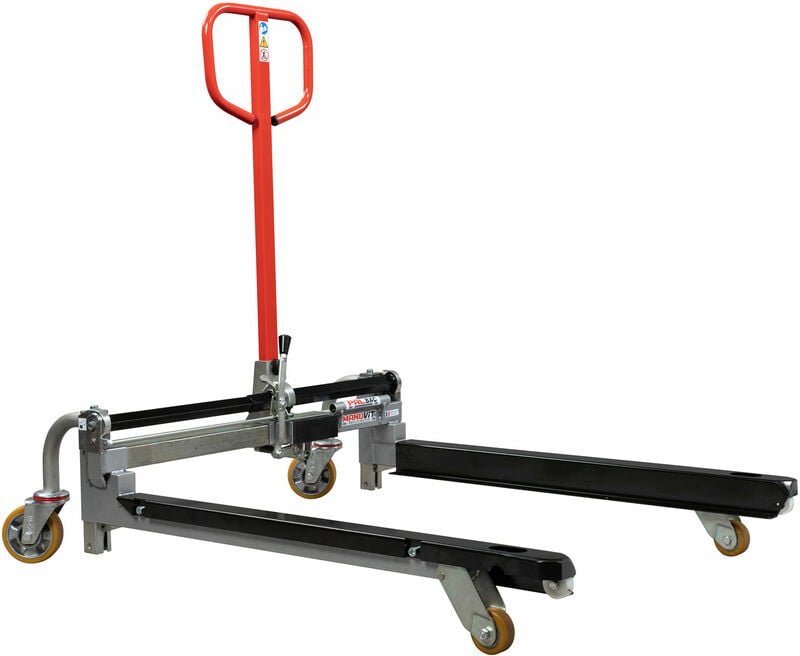 Manuvit patentierter Hubwagen mit verstellbarer Gabel Tragkraft 1000 kg Gabellänge 1025 mm