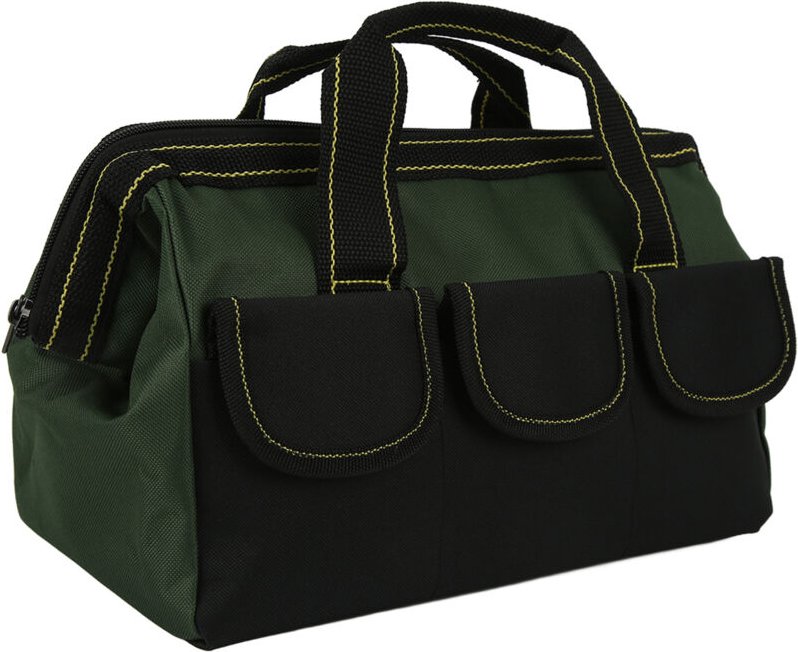 Tragbarer Werkzeugwagen, verschleißfeste Multifunktions-Werkzeugtasche für die Heimwerkstatt (olivgrün).