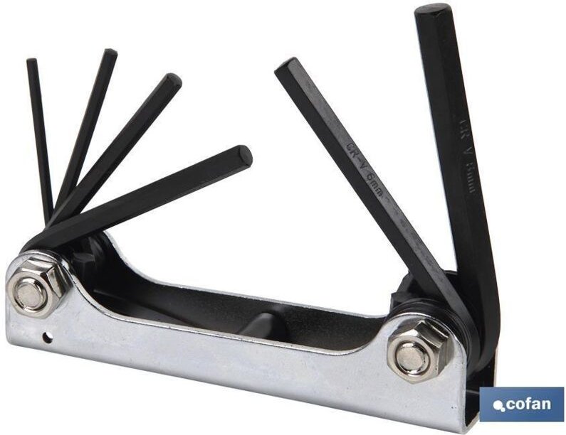 Thumbnail - Schlüsselanhänger mit Sechskantschlüssel 6 Stück (2,5–8)