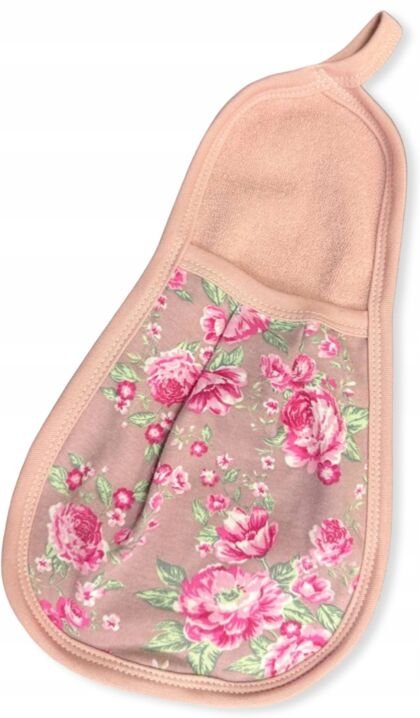 Frottee-Waschlappen für Babys, weicher Badehandschuh zum Waschen, ROSA PUDER