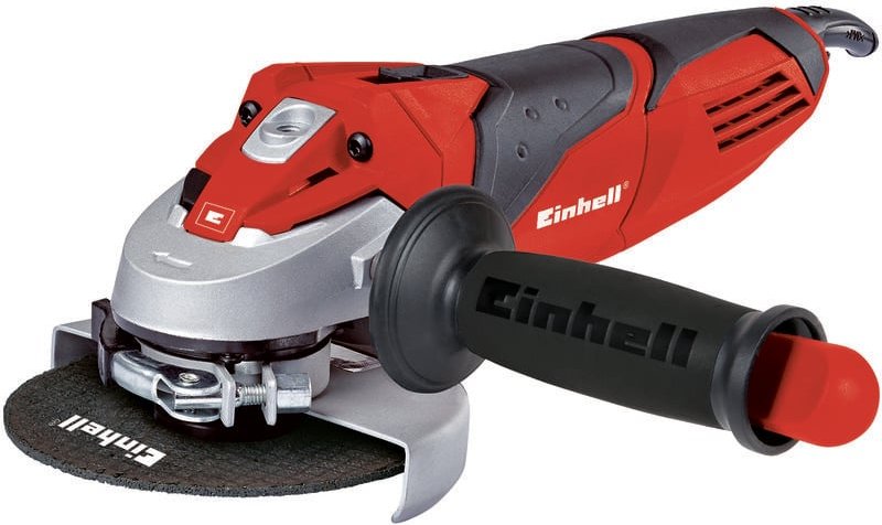 Einhell - Winkelschleifer te-ag 125/750 Kit (750 w, Spindelarretierung, vibrationsarm, inkl. 1x Diamant-Trennscheibe, Tr...
