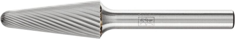 Thumbnail - PFERD TOOLS Hartmetall Frässtift Rundkegel KEL Ø 12x30mm Schaft-Ø 6 mm Z3 universal mittel