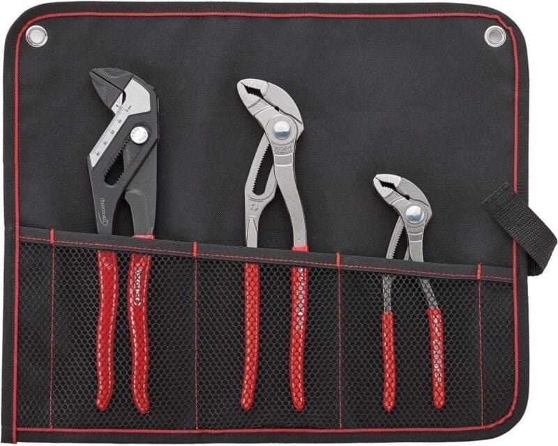 Wasserpumpen- und Zangenschlüssel-Satz 3-teilig in Rolltasche FORMAT