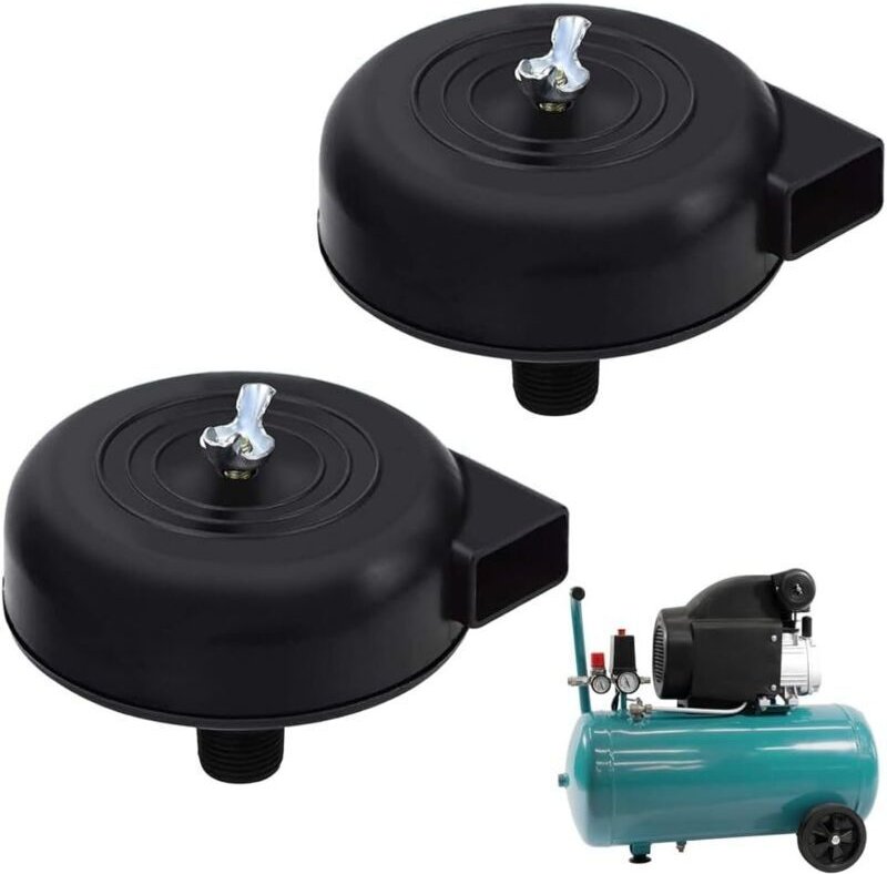 Zubehör für Luftkompressorfilter und Schalldämpfer, Geräuschdämpfungsfilter für Luftkompressoren, 1/2" 20 mm Außengewind...