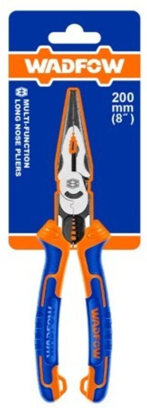 WADFOW 6-in-1 Multifunktions-Langspitzzange 8"/200mm Cr-V, 30% Energieeinsparung