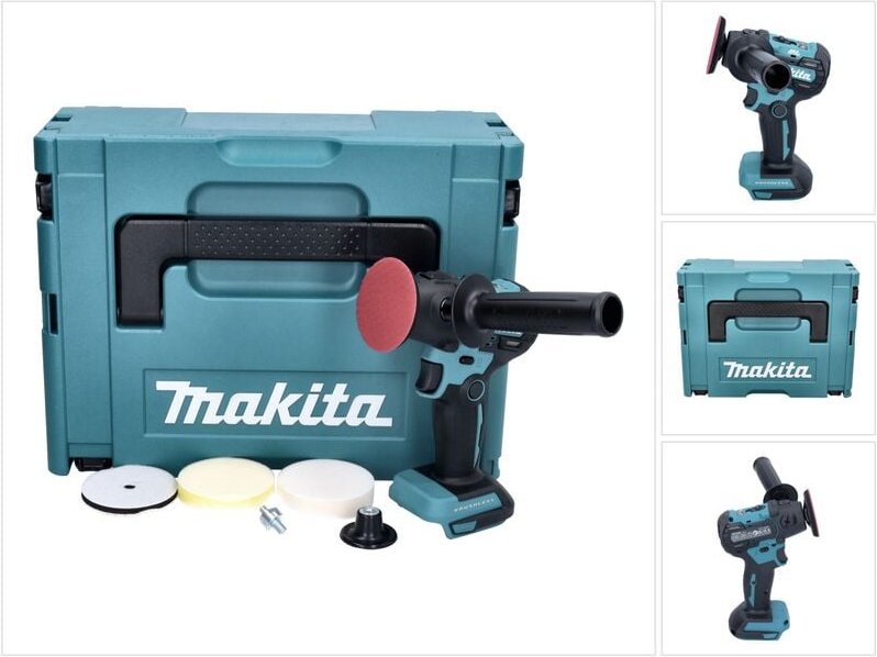Dpv 300 zj Akku Schleifer Polierer 18 v 50 / 80 mm Brushless + Makpac - ohne Akku, ohne Ladegerät - Makita