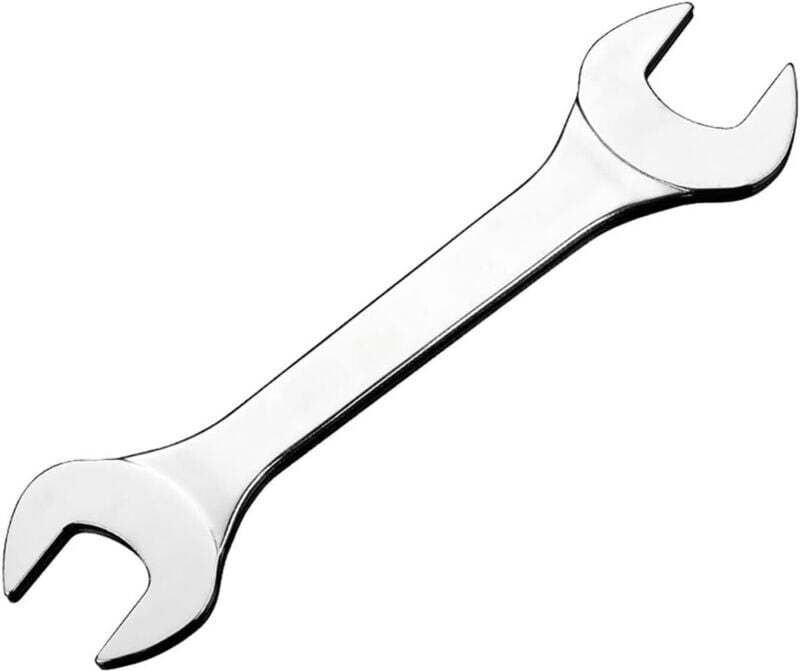 Vtizikl Clé plate à double extrémité,24 x 27 mm,Pour une utilisation dans des conditions de l'espace limité