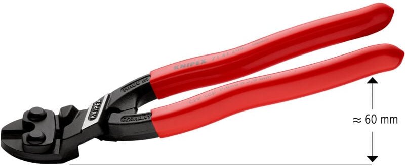 Kompaktbolzenschneider CoBolt® L.200mm Ku.-Überzug 20Grad 3,6mm m.Aussparung