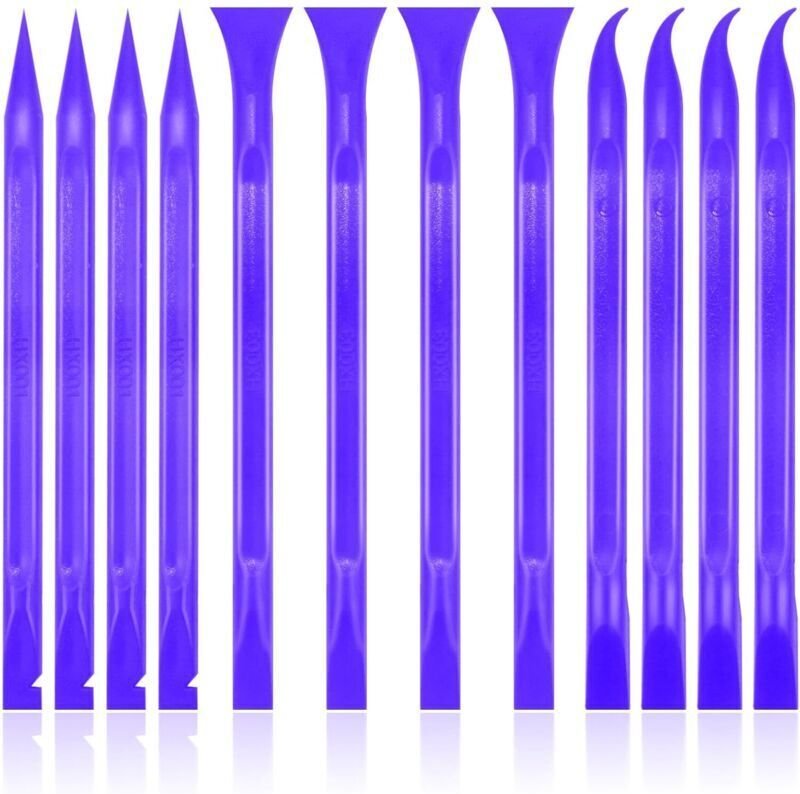 Set mit 12 Schabern aus Kohlefaser und Kunststoff, kratzfest, für enge Stellen, vielseitig einsetzbar, zur Reinigung von...