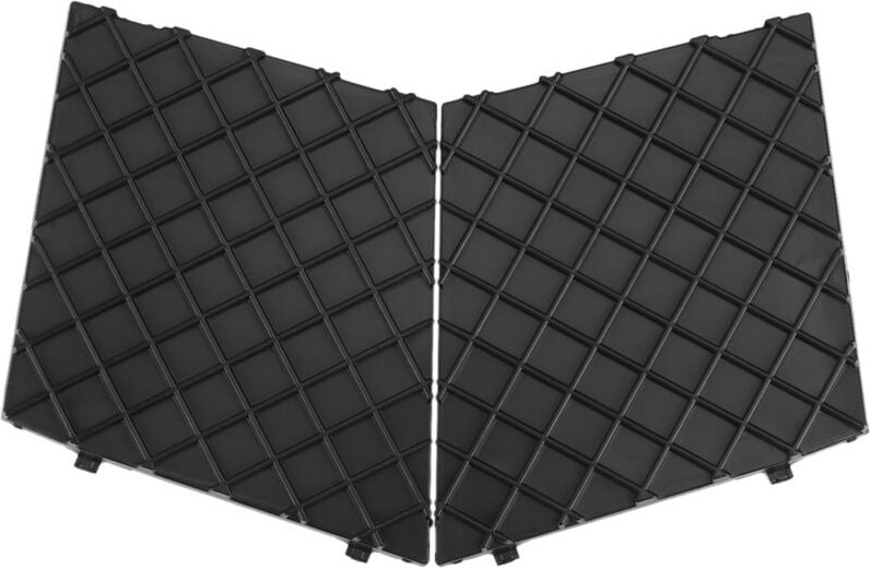 Tlily - Schwarzes Vorderes StoßStangen Untergitter Gitter Verkleidungs Paar Links Rechts für E60 E61 m.