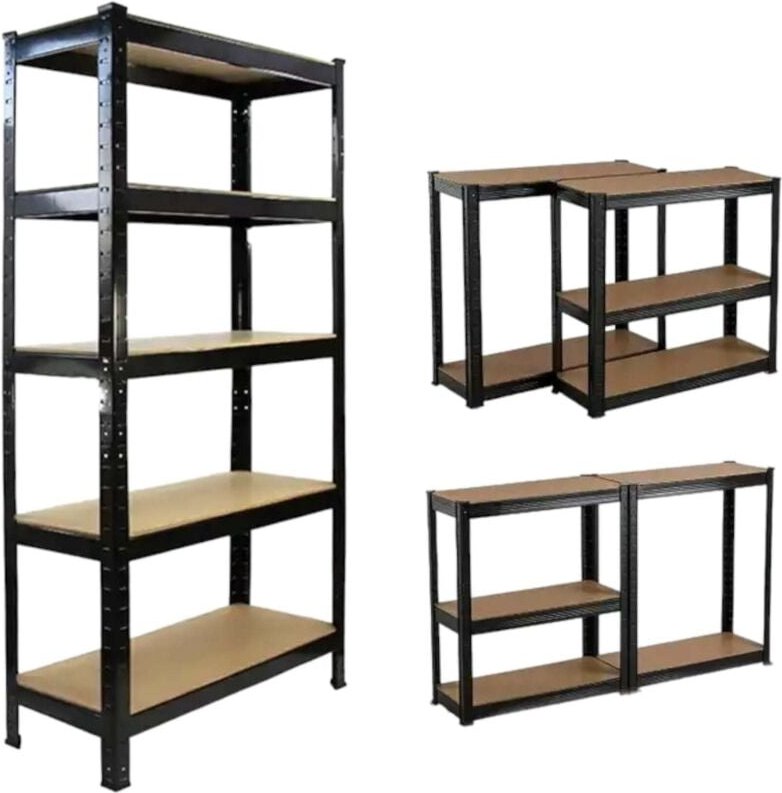 Schwerlastregal schwarz 90x40x180 cm