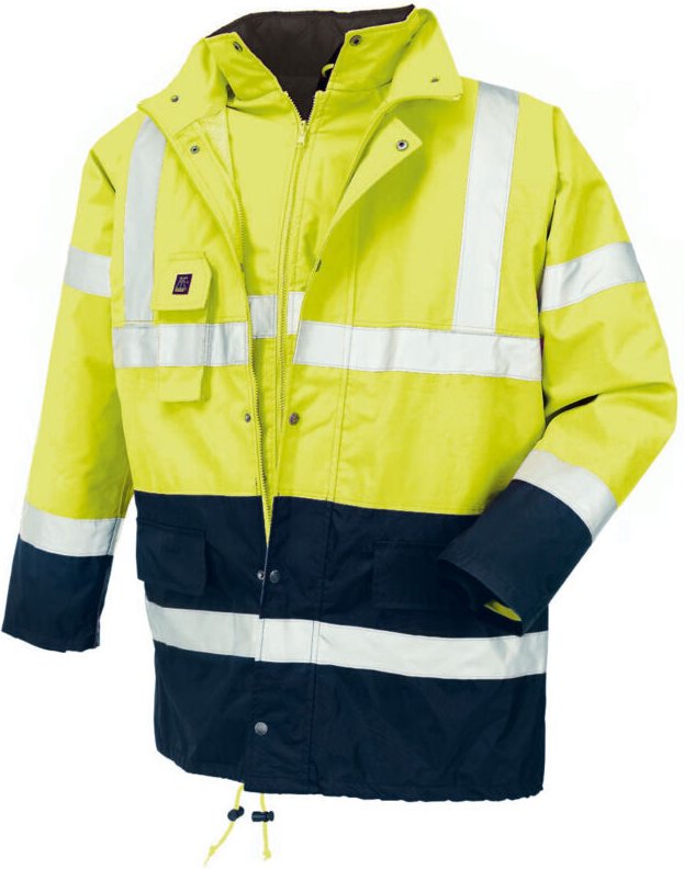 teXXor® Warnschutz-Parka CALGARY leuchtgelb/navy 4112 Gr. 5XL