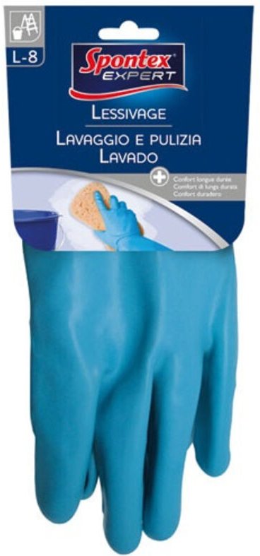 Waschhandschuhe Größe 8 100% Baumwolle - Spontex Expert