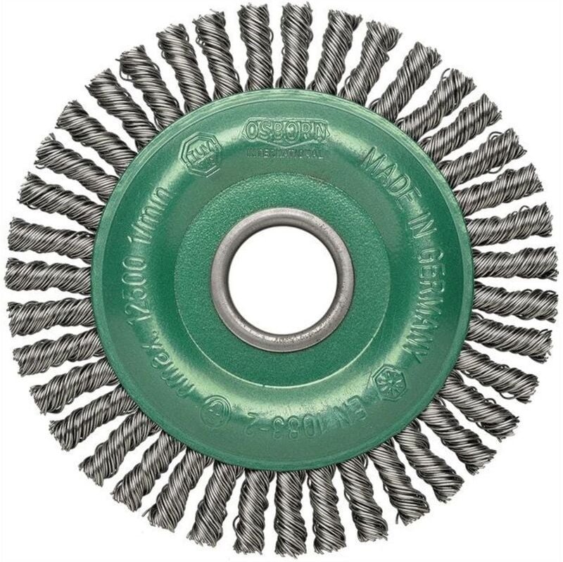 Rundbürste D.125mm Drahtstärke 0,35mm va 6mm 12000min-¹