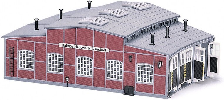 Fleischmann 6476 H0 Ringlokschuppen-Bausatz