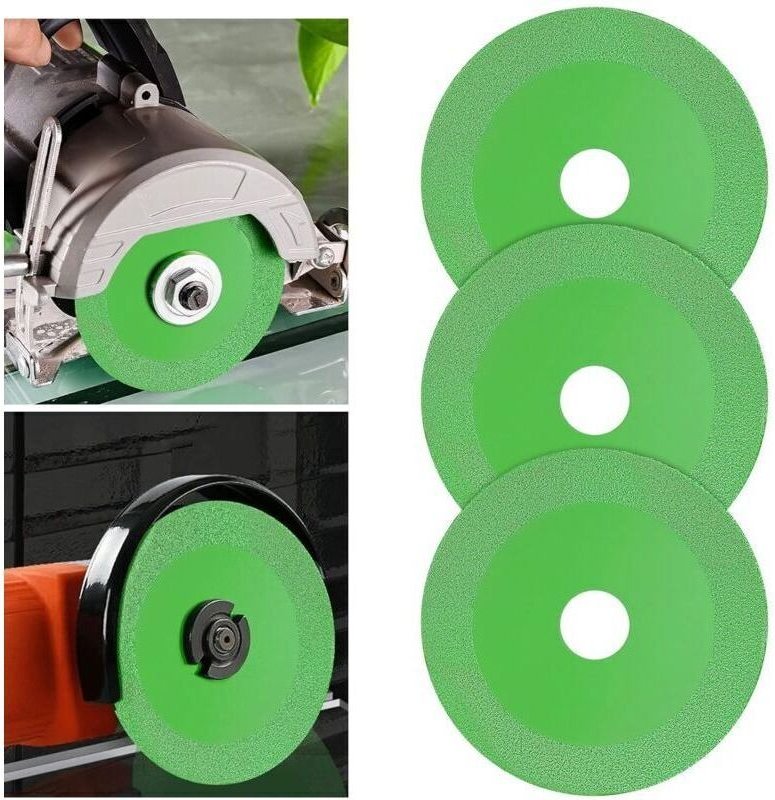 Glastrennscheibe, 3 x 100 mm Diamant-Glastrennscheiben für Winkelschleifer, Diamant-Sägeblatt für Winkelschleifer, Marmo...