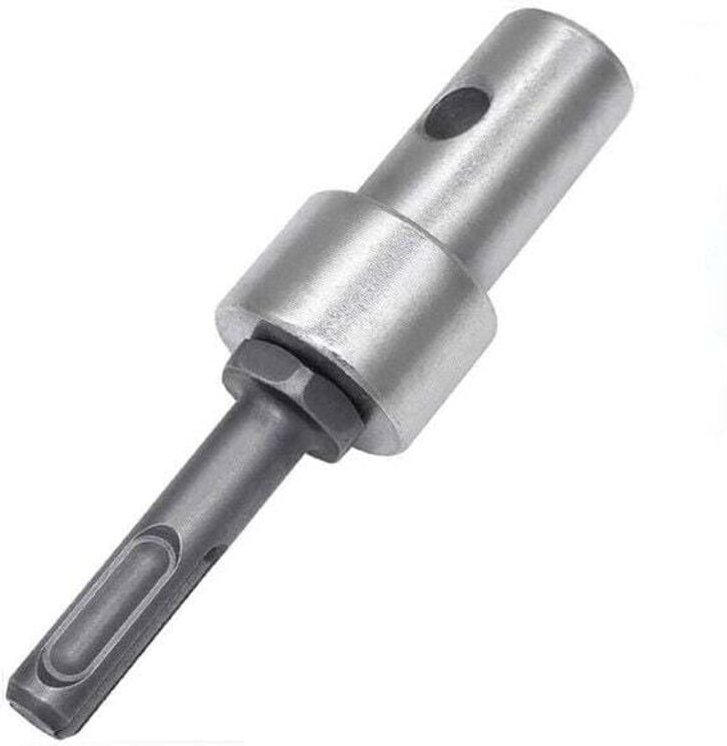 Erdbohreradapter mit 2 Schlitzen und 2 Löchern zum Bohren im Boden - Geeignet für 1/2"