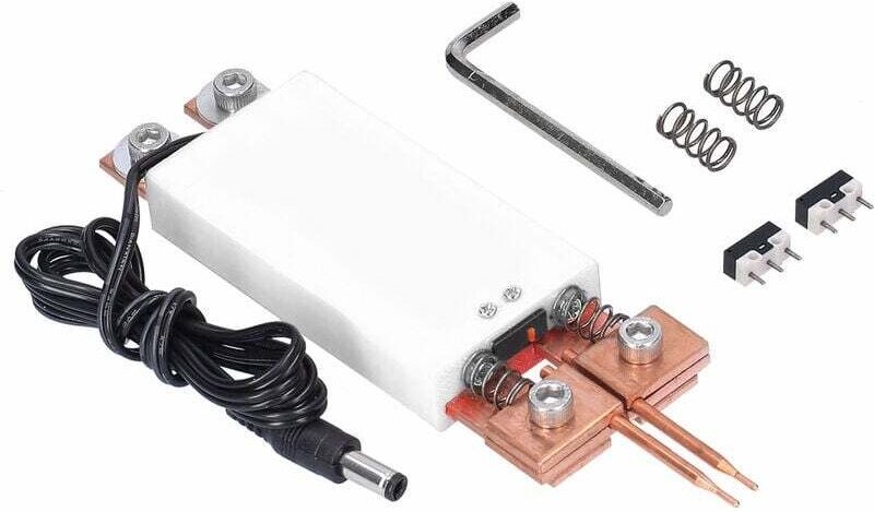 Integrierter Schweißstift mit automatischer Auslösung, Schweißmaschinenzubehör für 18650-Akkus, Gelb