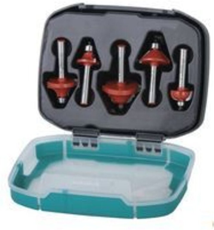 HM-Profilfräser Rundprofile 5-teilig in Box HM-Profilfräser - Wolfcraft