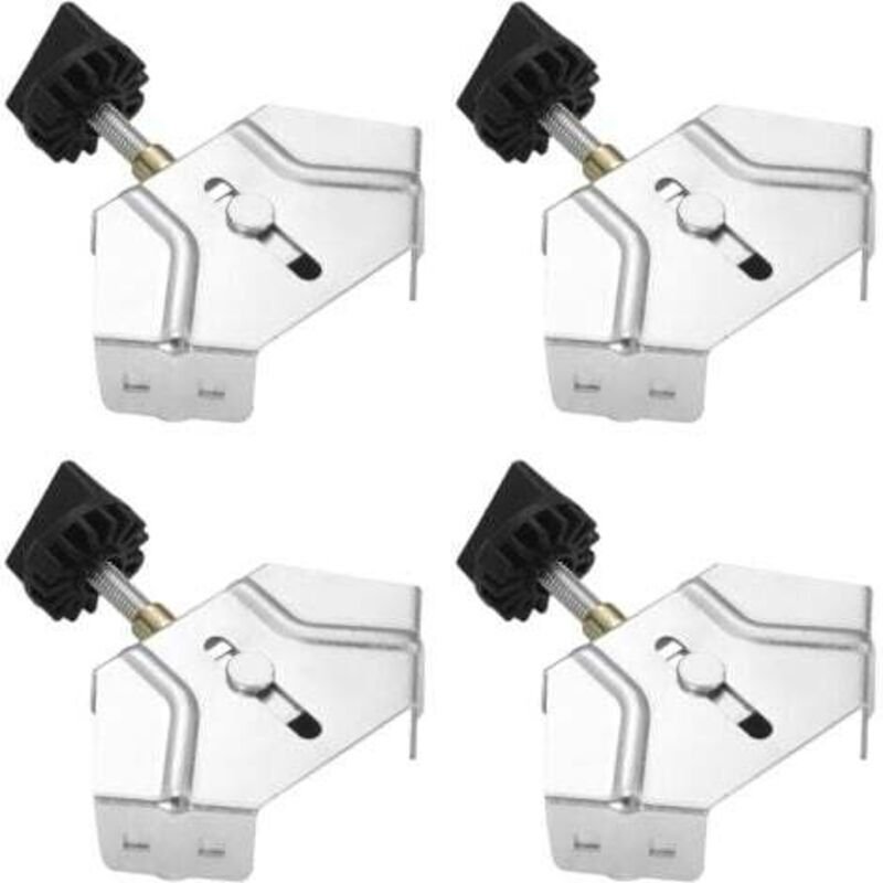 4-teiliges 90-Grad-Winkelklemmen-Set, verstellbar und einfach zu bedienen, Eckklemmen, breites Anwendungsspektrum, Winke...