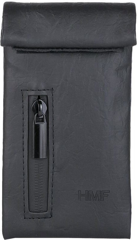 44211 Geruchsdichte Tabaktasche, Leckerlibeutel für Hunde, Kunstleder, Größe s, Schwarz - HMF