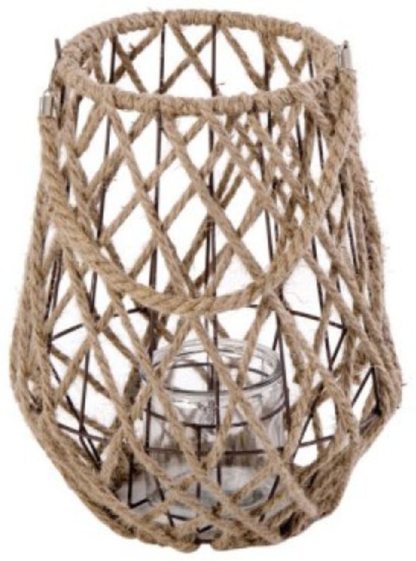 Lanterna Brasilia mit Glasvasen Ø 19 cm, 32 cm hoch