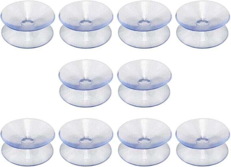 10er-Pack doppelseitige Silikon-Saugnäpfe für Tischplatten – Transparente Saugnäpfe ohne Haken – Geeignet für Glastischp...