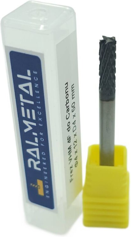 4F Vollhartmetall-Fräser für Verbundwerkstoffe 4 x 12 x D4 x 50 mm - CVD DIAMANT