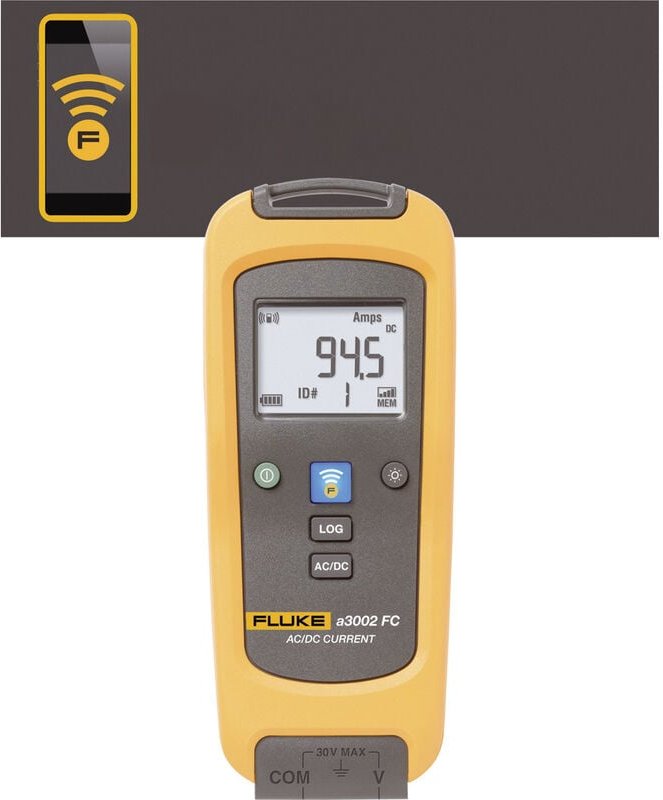 Fluke FLK-a3002 FC Stromzange, Hand-Multimeter digital Datenlogger CAT III 1000 V, CAT IV 600 V Anz