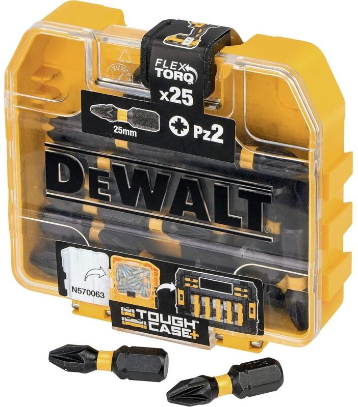 Dewalt DT70556T-QZ Schraubendrehersatz PZ2, 25 mm Einsätze