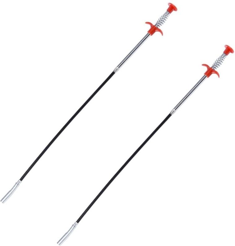2 Stück flexible Greifzangen zum Arbeiten in engen Räumen, Rohrreinigung (60 cm)