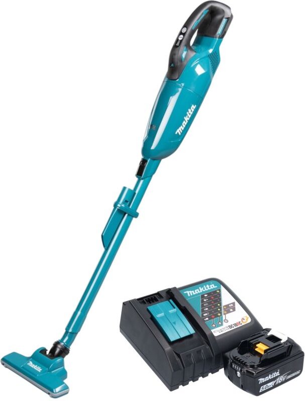 Makita DCL 284 FRT Akku Staubsauger 18 V 0,73 l Brushless + 1x Akku 5,0 Ah + Ladegerät