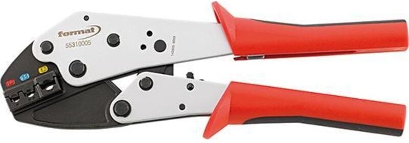Crimpzange f.isol. Kabelschuhe 0,5-6qmm - Format