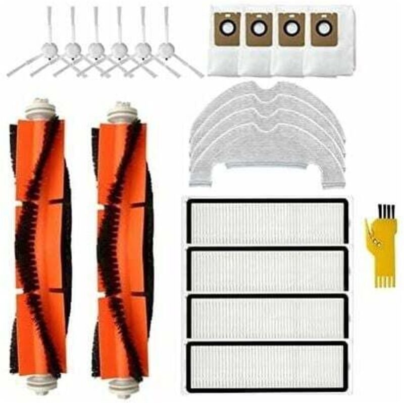Kit accessori di ricambio per eur Robot Dreame Bot Z10 Pro D10 Plus L10 Plus 20 Confezioni 2 Spazzole Principali, 4 Filt...