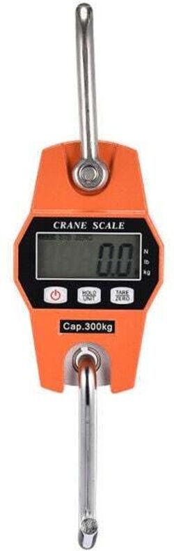 Elektronische Waage 300 kg Hängehakenwaage Dynamometer LCD Industriewaage mit Hakengewicht 300 kg/600 lbs
