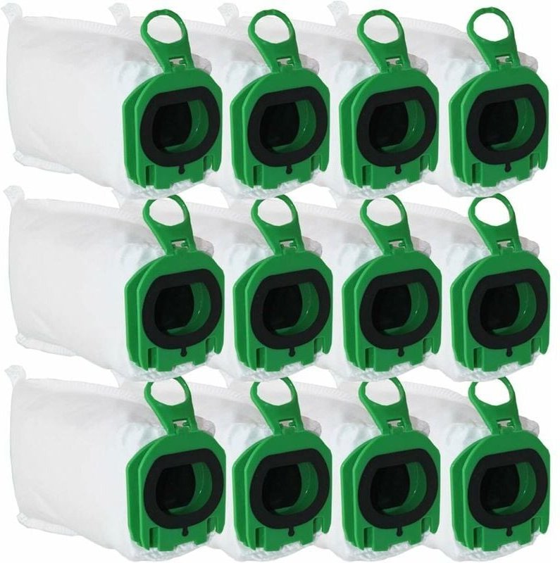 12 Sacs d'Aspirateur pour Vorwerk Kobold VB100 VB 100, Sac À Poussière de Rechange pour Vorwerk Kobold FP100 FP 100 Aspi...
