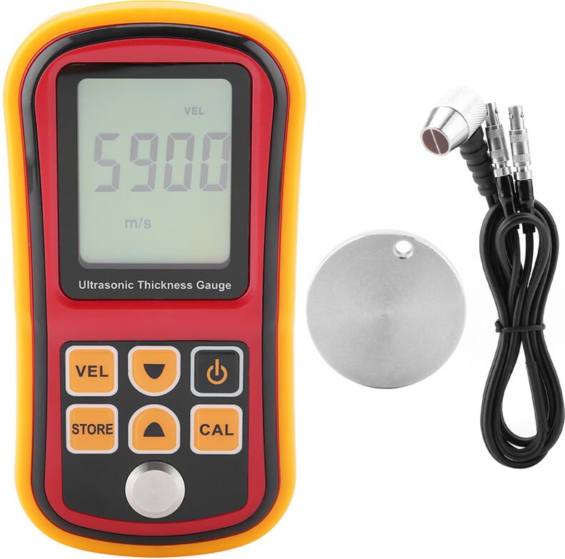 Dickenmessgerät mit automatischer Kalibrierung und automatischer Stoppfunktion für Arbeiten in der Höhe an Stahl von 1,2...
